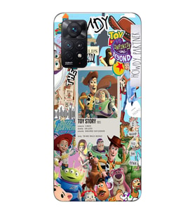 Redmi Note 11 Pro Uyumlu Toy Story Tasarımlı Şeffaf Telefon Kılıfı