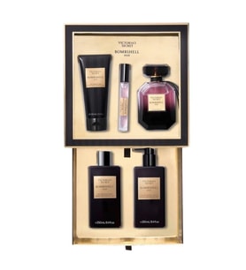 Victoria's Secret Bombshell Oud EDP 100 ml+Rollerball 7 ml+Fragrance Mist 250 ml+Wash Gel 100 ml+Lotion 250 ml Kadın Parfüm Seti