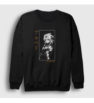 Presmono Unisex Siyah Albedo Oyun Genshin Impact Sweatshirt 356258tt