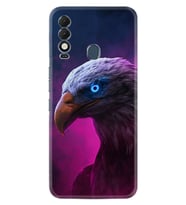 Spark 8T Kılıf Silikon Desen Özel Seri Kartal 1622