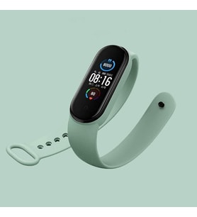 Xiaomi Mi Band 7 ile uyumlu Saat Kayışı Ent Kaliteli Xiaomi Mi Band 7 ile uyumlu Spor Saat Kontrast Renkli Termoplastik Toz Pembe