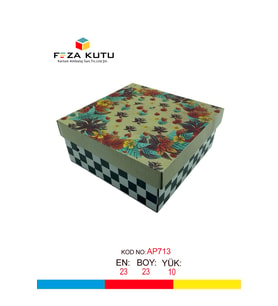 23x23x10 Hediyelik Kutu Kraft Kutu Karton Kutu YIlbaşı Kutusu Pasta Kutusu Kargo Kutusu (10 ADET)
