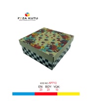 23x23x10 Hediyelik Kutu Kraft Kutu Karton Kutu YIlbaşı Kutusu Pasta Kutusu Kargo Kutusu (10 ADET)
