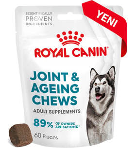 Joint&Ageing Chews Yetişkin Köpekler İçin Eklem ve Sağlıklı Yaşlanmayı Destekleyen Tamamlayıcı Ödül Maması 240g