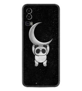 General Mobile Gm 23 Kılıf Resimli Desenli Silikon Platinium Series Panda Moon 1811