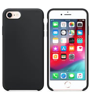 Apple iPhone 7 Altı Açık Liquit Lansman Silikon Gece Siyahı