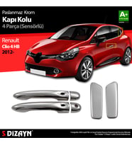 Renault Clio 4 HB Krom Kapı Kolu 4 Kapı 2012-2019 Sensörlü
