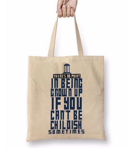 Doctor Who Tardis Style Bez Çanta Uzun Saplı