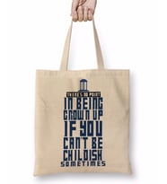 Doctor Who Tardis Style Bez Çanta Uzun Saplı