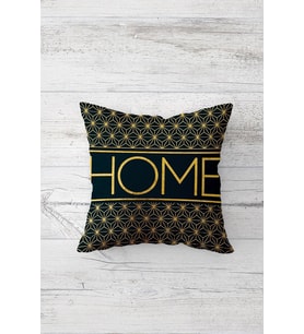 Home Çift Tarafı Baskılı Gizli Fermuarlı Yastık Kılıfı Kırlent Koltuk Yastık Kılıfı (Koyu Lacivert)