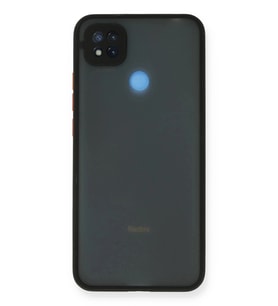 Durukar® Redmi 9C Kılıf Montreal Silikon Kapak - Siyah