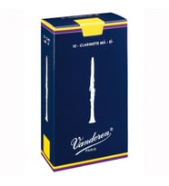 Vandoren CR1135 Traditional Mavi Kutu Eb Klarnet Kamışı No: 3.5 (Profesyonel) - 10'lu Kutu  Esnek Üfleme Tepkisi, Tutarlı Malzeme Kalitesi ve Zengin Harmonikler