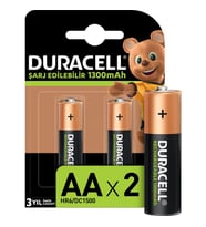 Duracell Şarjlı Kalem Pil (AA) 1300 MAH 2 Lİ