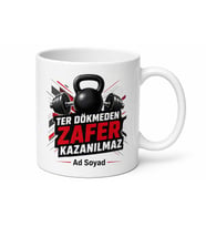 Fitness Sever İçin Özel Tasarım Seramik Baskılı Kupa Bardak Spor Hediyesi