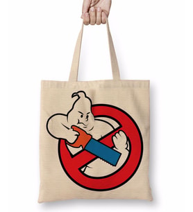 Ghostbusters Bustin Out Bez Çanta Uzun Saplı