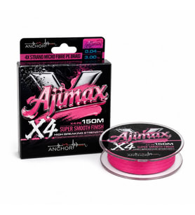 İp Örgü Misina - 4 Kat - Anchor Ajimax 4X - 150mt - Pembe - 0.04mm