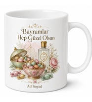 Bayram Şekeri Kolonya İkramı Nostaljik Bayram Hediyesi Kupa Bardak Hediyelik