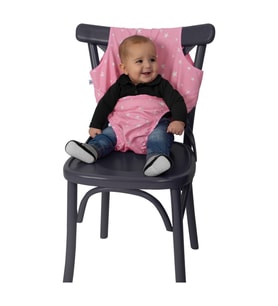 Sevi Bebe Kumaş Mama Sandalyesi - Pembe Yıldız