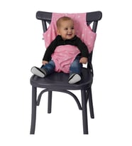 Sevi Bebe Kumaş Mama Sandalyesi - Pembe Yıldız