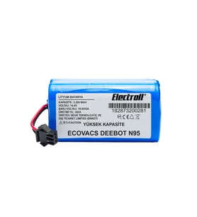 Deebot N95 Batarya (YÜKSEK KAPASİTE) 3200mah Pil Akıllı Robot Süpürge Batarya Değişimi