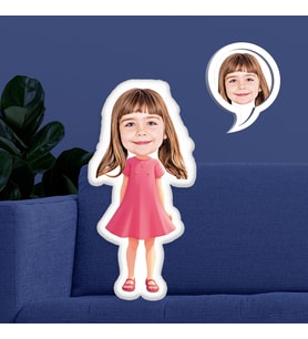 eJOYA Kişiye Özel Fotoğraflı Renkli Barbie Yastık 116139