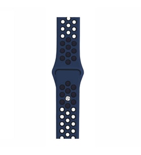 Watch Mavi-Siyah Nike Kordon 42-44 mm Esnek Silikon Delikli Şık Tasarım