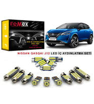 Nissan Qashqai J12 LED İç Aydınlatma Ampul Seti FEMEX Parlak Beyaz