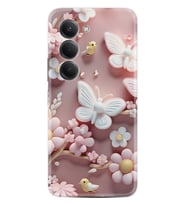 Xiaomi Redmi 15 Kılıf Boutique Baskılı Resimli Pembe Kelebekler Pcode -088