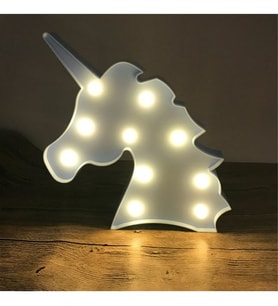 Mavi Unicorn Led Gece Lambası