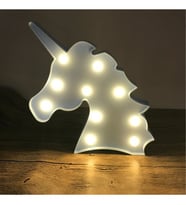 Mavi Unicorn Led Gece Lambası