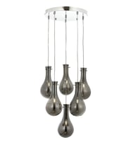 AVONNI AV-60092-6KT Krom Kaplama Modern Avize E14 Metal Cam 50cm