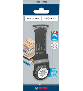 Bosch 1X Pro Paiz 32 Apb Daldırmalı Kesim Testere Bıçağı (Çivili Ahşap, Metal Sandviç, Genişlik 32 M (Standart)