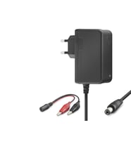 12V 1.2A 14.4W Krokodil Uç Akü Şarj Adaptörü - Siyah B5056
