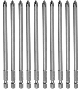 SET) Mıknatıslı Yıldız PH2 Bits Uç 150 mm 10'lu Set Kutulu Manyetik 1/4 Matkap Ucu 15 cm Uzunluk