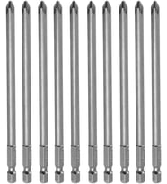 SET) Mıknatıslı Yıldız PH2 Bits Uç 150 mm 10'lu Set Kutulu Manyetik 1/4 Matkap Ucu 15 cm Uzunluk