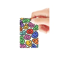 Gülen Yüzler Figürlü Temalı Parlak Kredi/Banka Kart Kaplama Sticker
