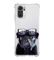 PrintiFy Xiaomi Redmi 10 2022 Uyumlu Köpek 3 Baskılı Şeffaf Köşe Korumalı Antişok Kılıf