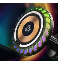 ALLY W06 MagSafe RGB 15W Kablosuz Hızlı Şarj Cihazı ve Araç İçi Telefon Tutuc - SSSSSS7158-7