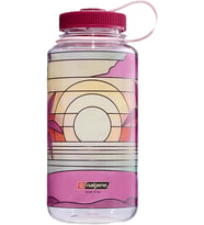 Nalgene Sustain 32 Oz. Geniş Ağızlı Su Şişesi - Şeffaf Vitray Gün Batımı