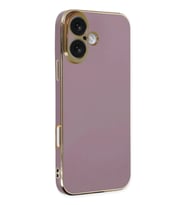iPhone 16 Kılıf Volet Silikon - Mor