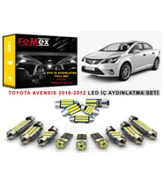 Toyota Avensis 2010-2012 LED İç Aydınlatma Ampul Seti FEMEX Parlak Beyaz