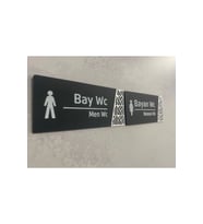 Soft Serisi Wc Yönlendirme Kapı Isimliği Seti
