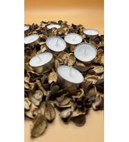 Tealight Mum Mini Boy Soya Parafinli 50 Adet Beyaz (EKONOMİK)