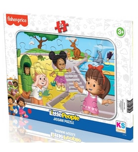 KS Games 24 Parça Kız Çocuk Little People Frame Puzzle - LP704 - 3 Yaş Üzeri