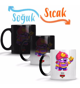 Brawl Stars Gene Sihirli Kupa Bardak Porselen