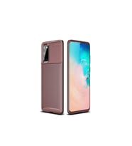Samsung Galaxy S20 Uyumlu Kılıf Zore Negro Silikon Kapak (Kahverengi)