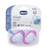 Chicco Chicco Physio Compact 2 li Silikon Emzik 12 ay+ Kız