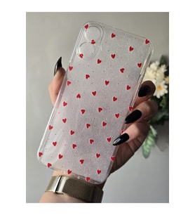 Iphone 16 PLUS Uyumlu Desenli Şeffaf Telefon Kılıfı