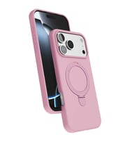 iPhone 17 Pro Max Regal Magsafe Standlı Kapak - Açık Pembe