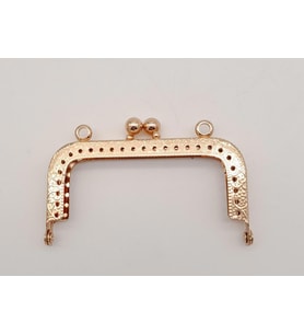 Angel Çanta Aksesuar 8.5 cm Dikdörtgen Çanta Klipsi Çanta Bursu Light Gold Metal